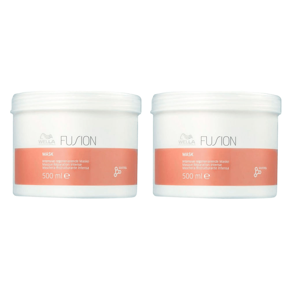 Kit Wella Professionals Fusion Máscara de Reparação 500 ml 2 Unidades