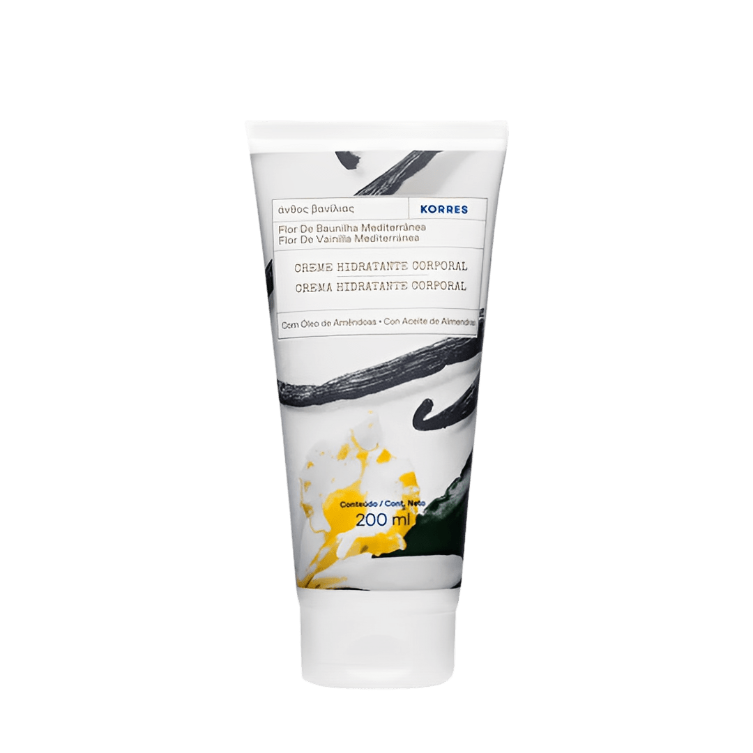 Creme Hidratante Corporal Korres Baunilha Mediterrânea 200ml