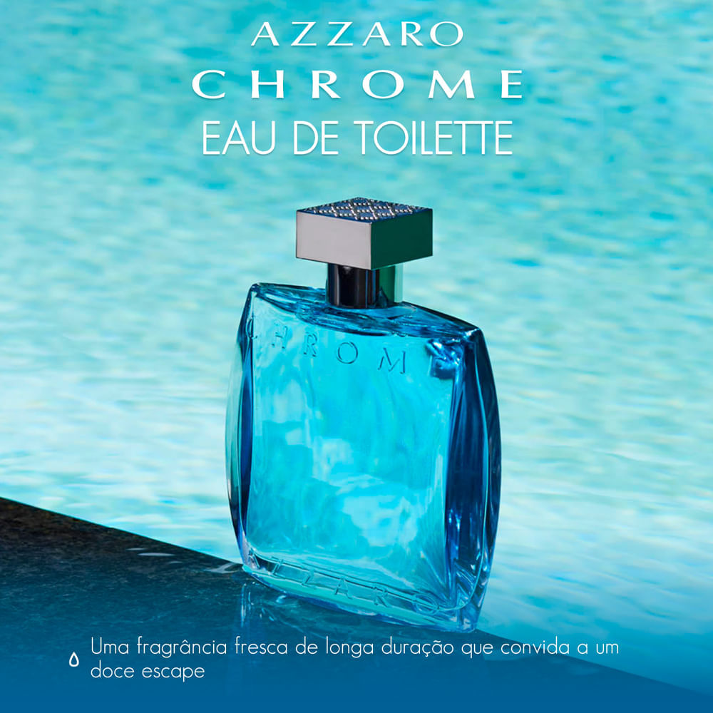 Perfume Masculino Azzaro Chrom Eau de Toilette 200 ml