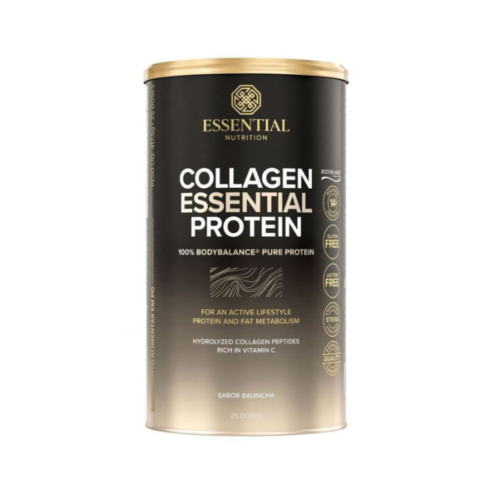 Suplemento Protéico Collagen Essential Protein Baunilha Essential Nutrition 417,5g