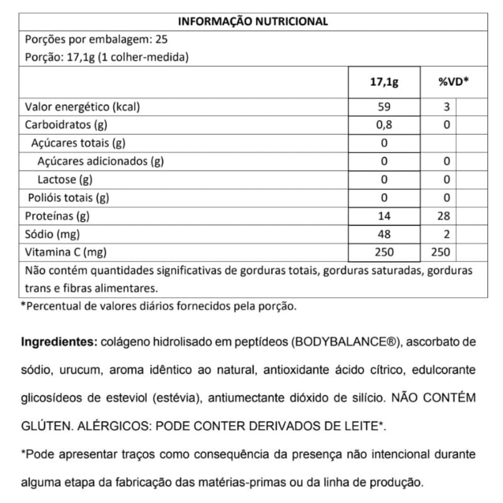 Suplemento Protéico Collagen Essential Protein Frutas Tropicais Essential Nutrition 427,5g