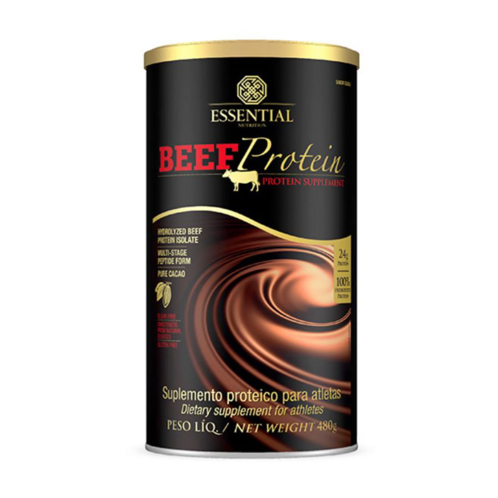 Suplemento Protéico Beef Protein Cacao Essential Nutrition 480g