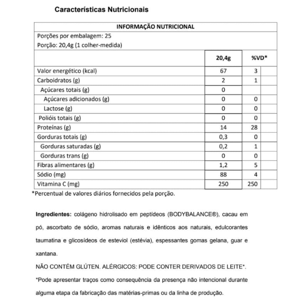 Suplemento Protéico Collagen Essential Protein Chocolate Essential Nutrition 510g
