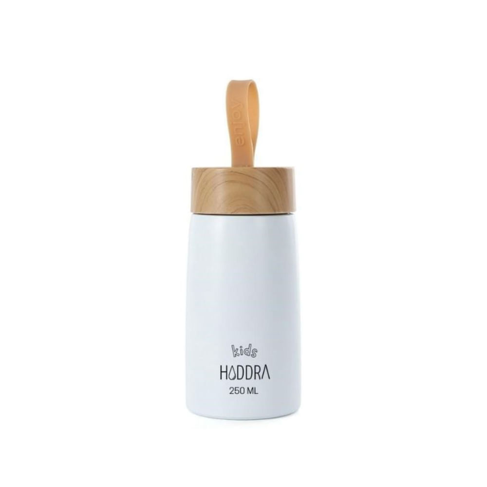 Garrafa Térmica Kids Branca 250ml Hiddra