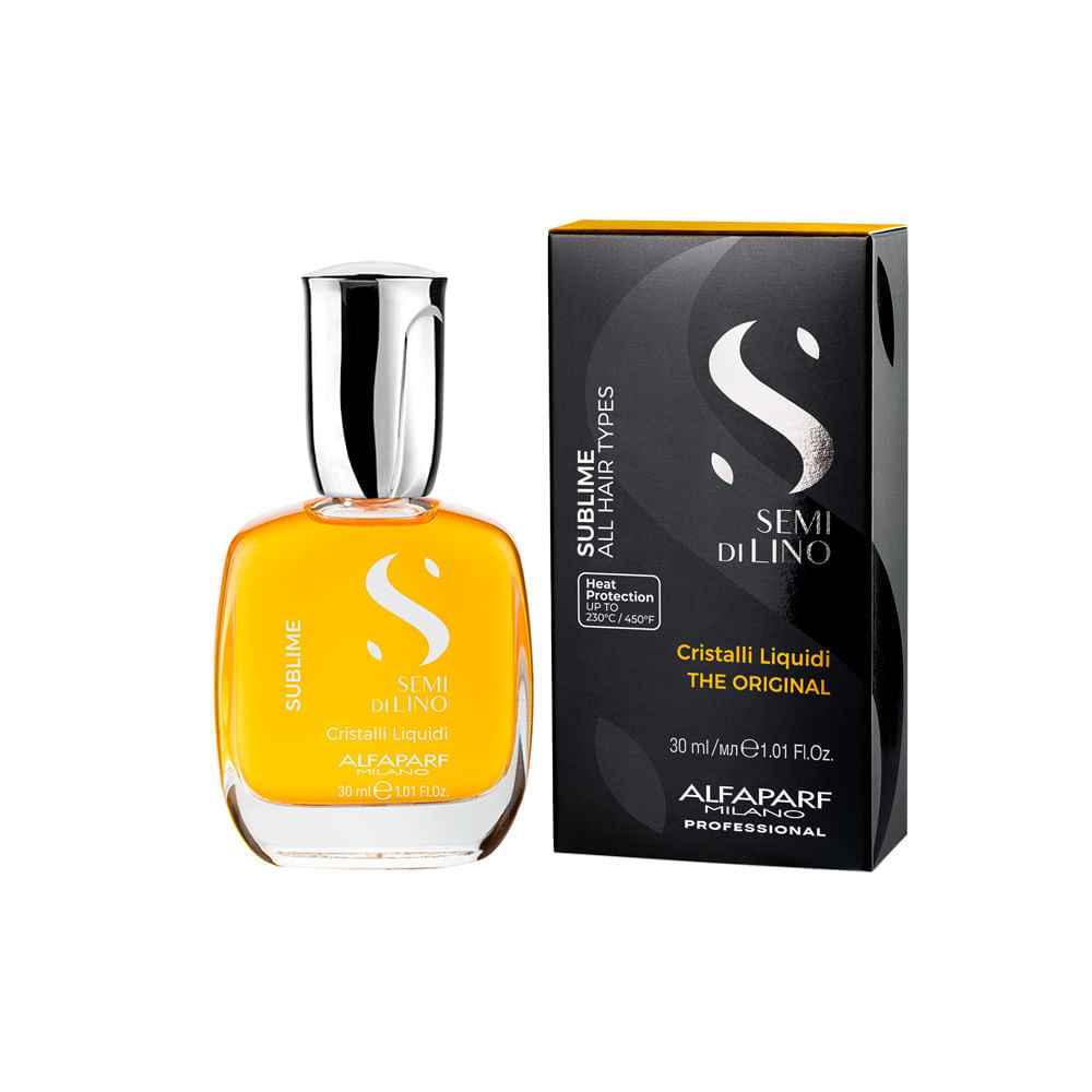 Óleo Capilar Alfaparf Milano Professional Semi Di Lino Sublime Cristalli Líquidi 30 ml