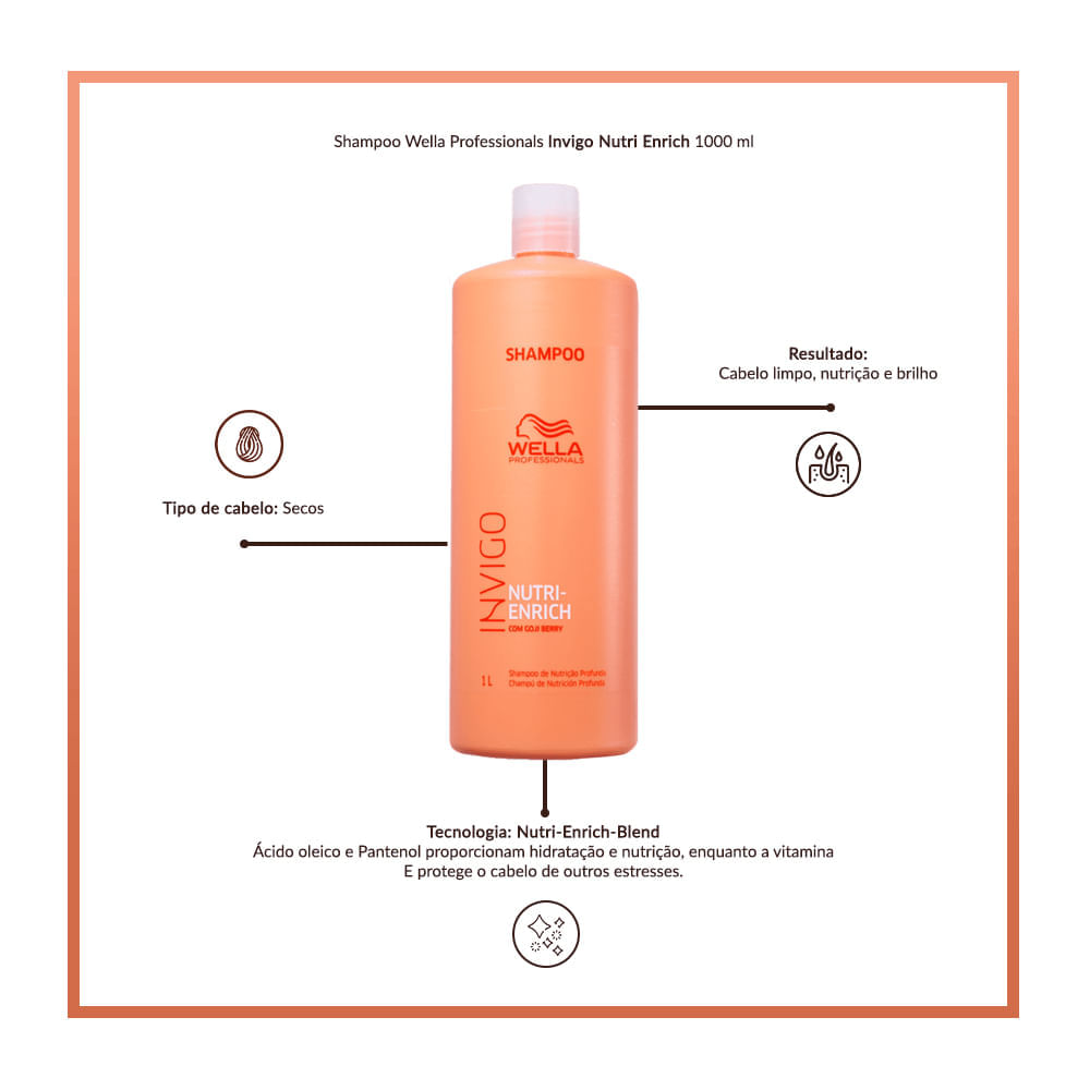 Shampoo Invigo Nutri Enrich Wella Professionals 1L