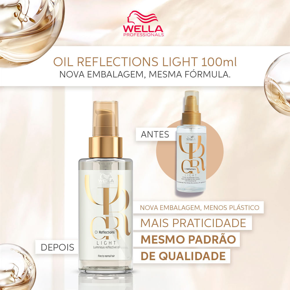 Óleo Capilar Wella Professionals Oil Reflections Light 100 ml