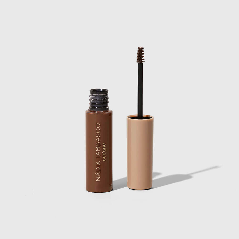 Kit Máscara de Sobrancelha Castanho + Maquiagem Capilar Nádia Tambasco By Océane 2 Produtos