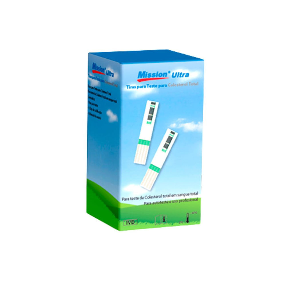 Tiras Para Colesterol Mission Ultra Com 5 Unidades