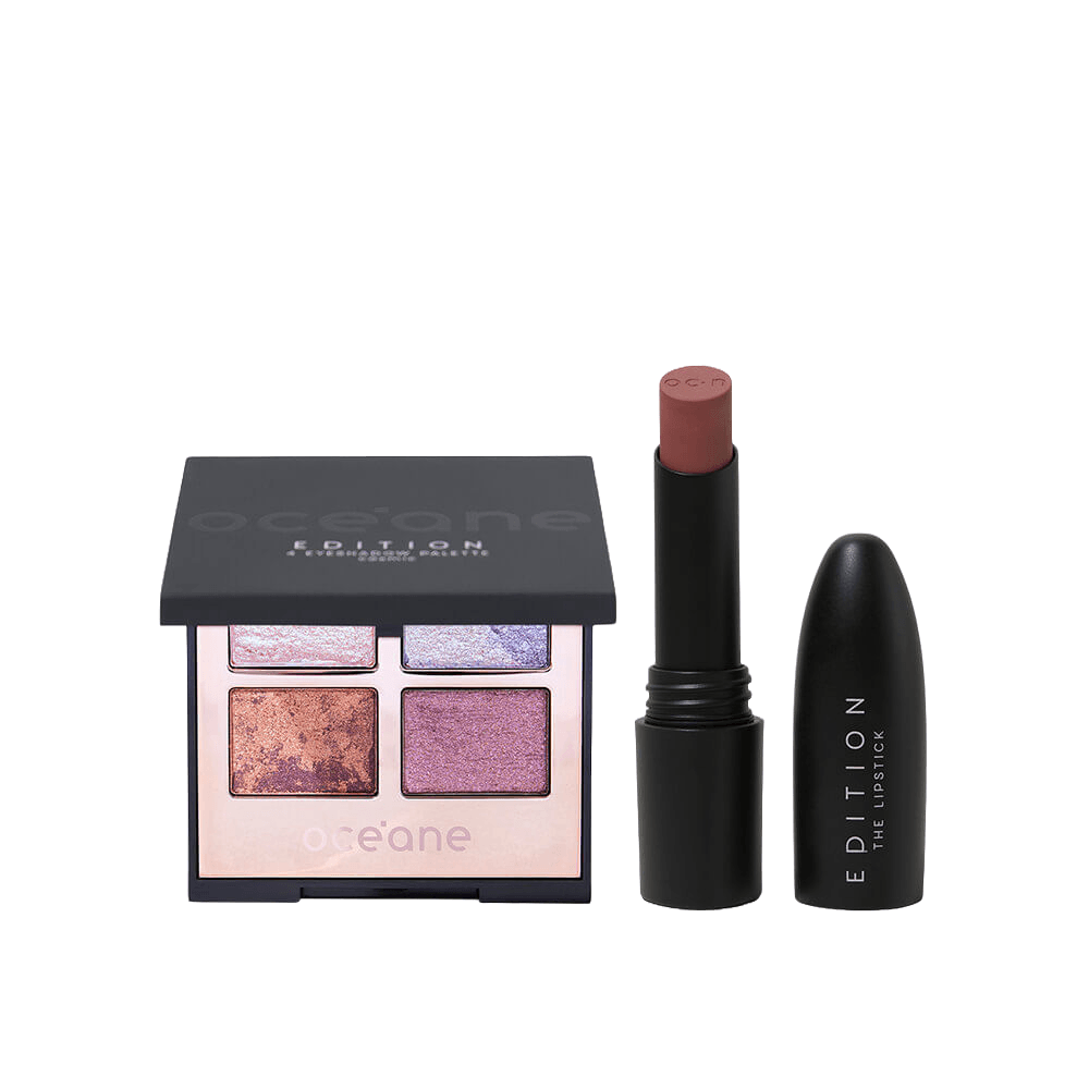 Paleta de Sombras 4 Eyeshadow Palette Cosmic + Batom Nude Océane Edition