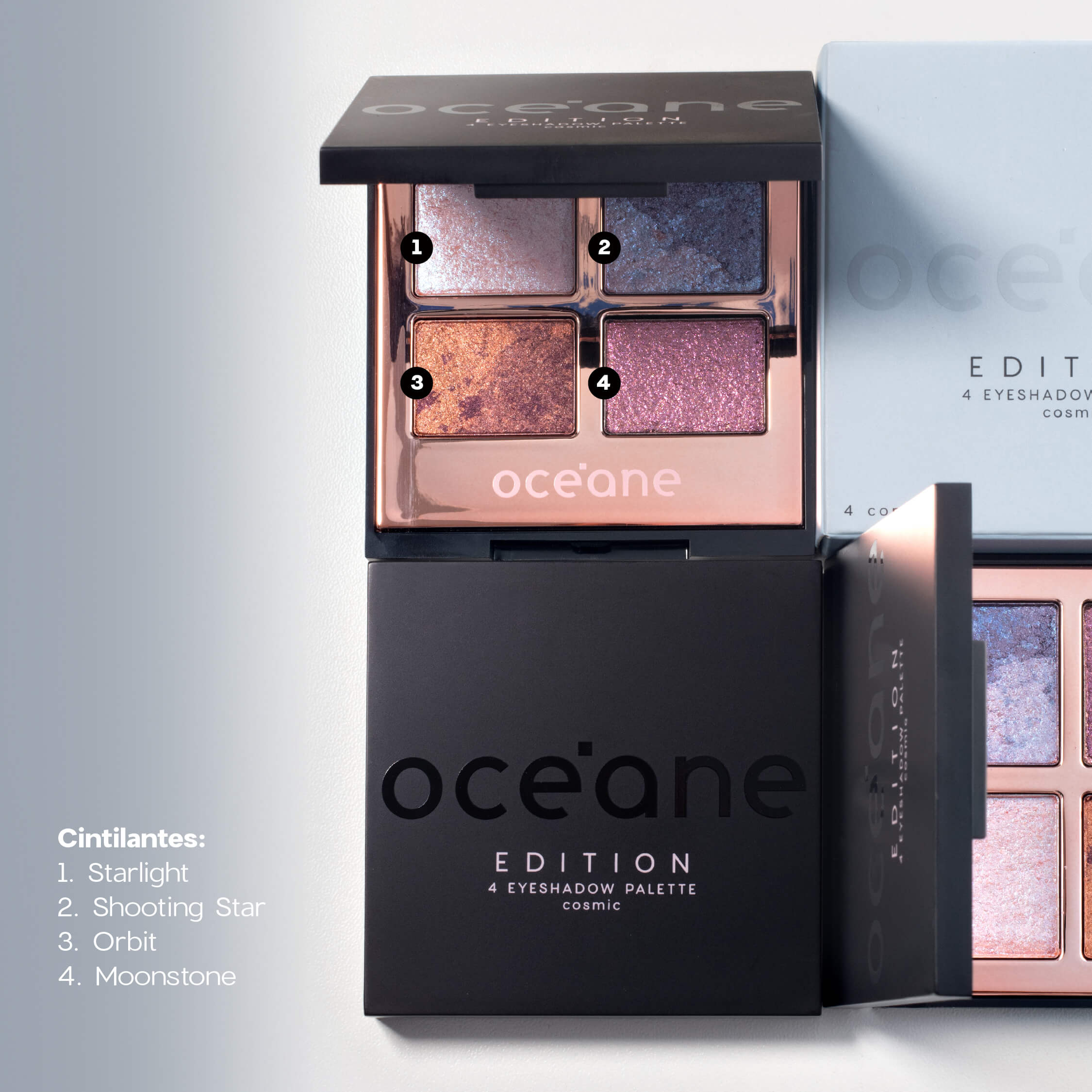 Paleta de Sombras 4 Eyeshadow Palette Cosmic Océane Edition