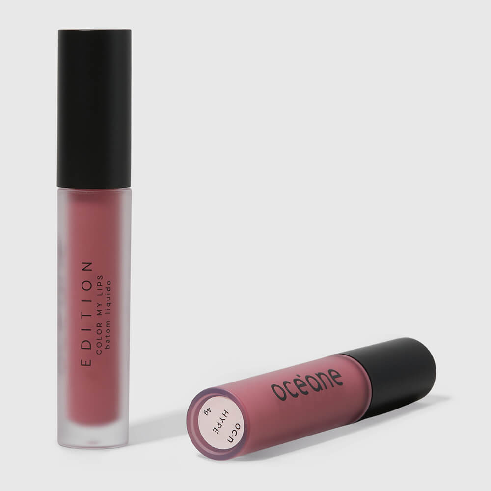 Batom Líquido Rosa Matte Color My Lips Hype Océane Edition4g