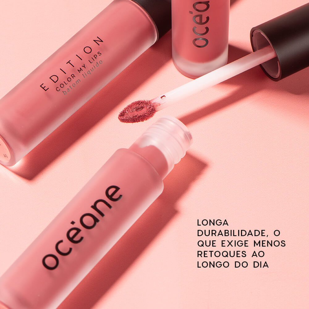 Batom Líquido Rosa Matte Color My Lips Hype Océane Edition4g