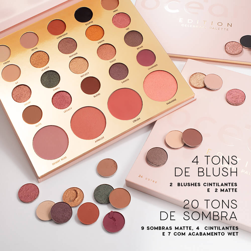 Kit Paleta Multifuncional Celebrate + Batom Nude Océane Edition