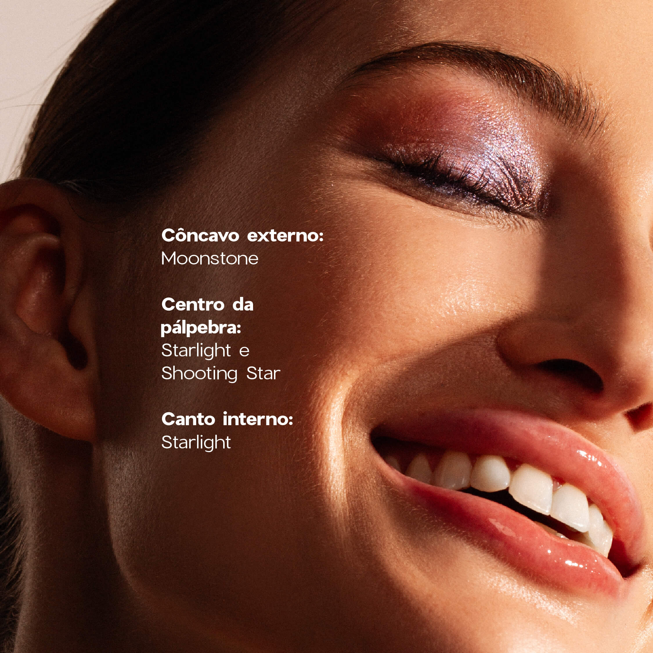 Kit Paleta de Sombras 4 Eyeshadow Palette Cosmic + Blush Cintilante Océane Edition