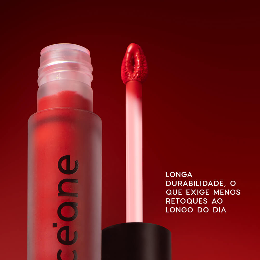 Batom Líquido Vermelho Matte Color My Lips Océane Edition
