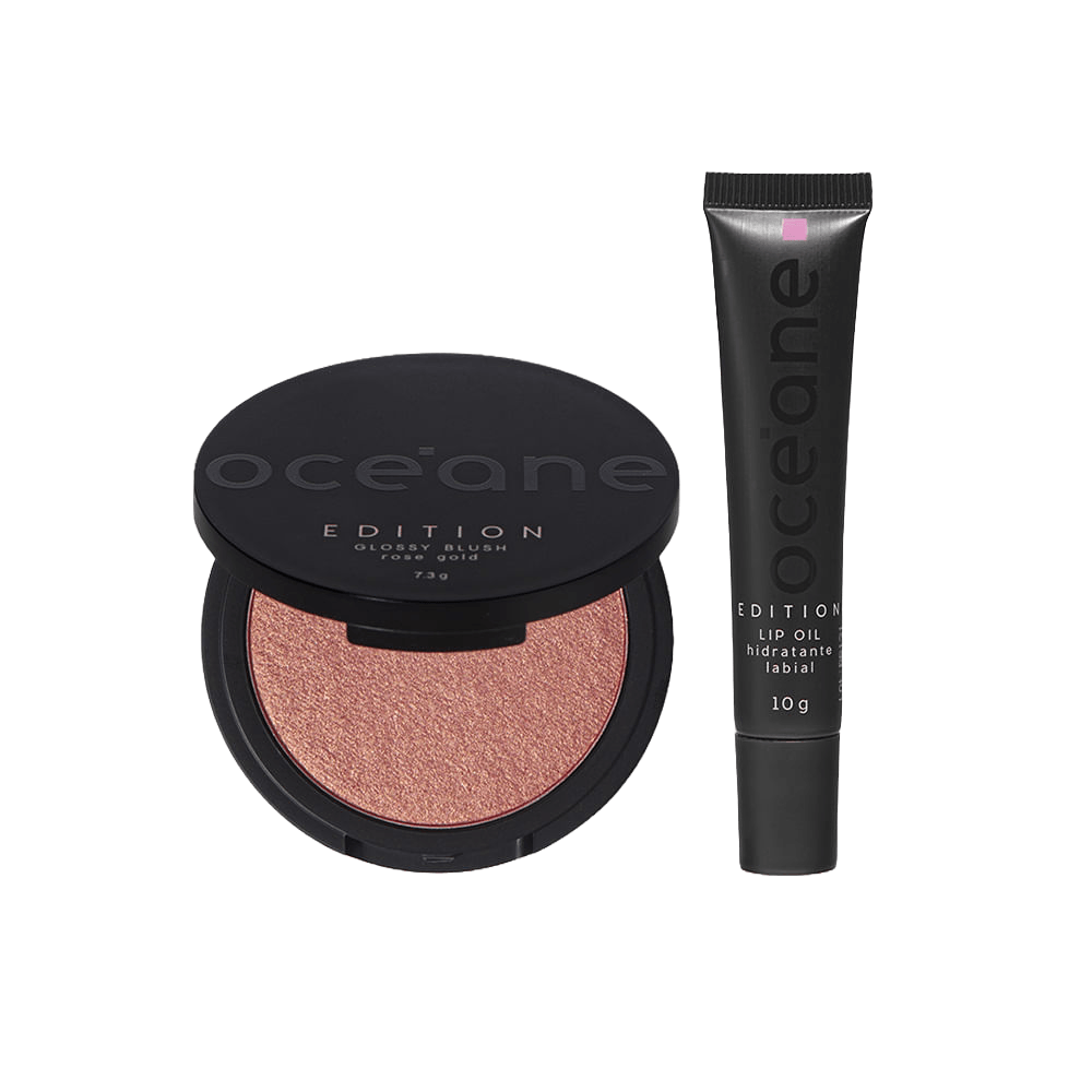 Kit Blush Glossy + Lip Oil Blossom Océane Edition