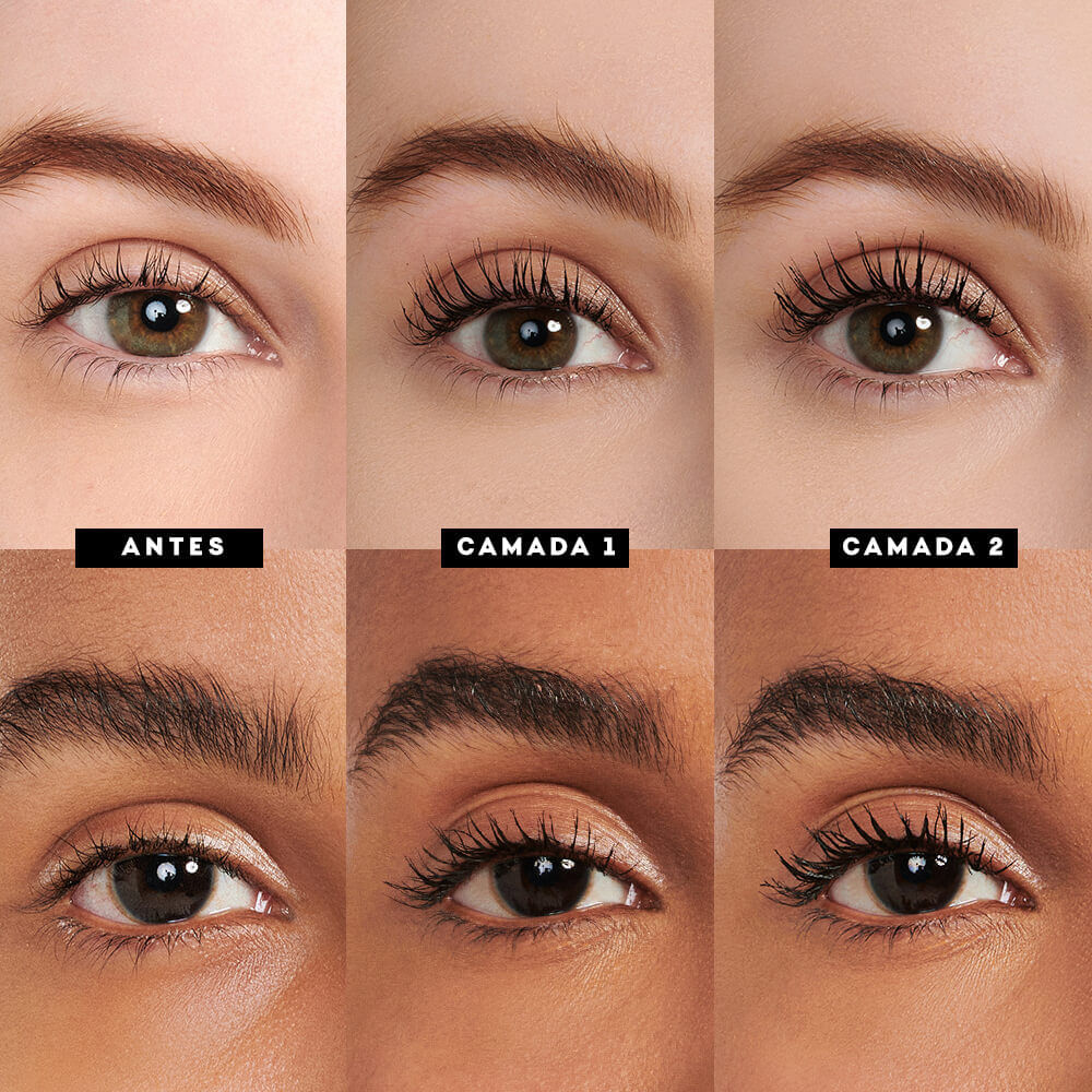 Kit Lápis de Olhos Marrom + Lápis de Olhos Preto + Máscara de Cílios Océane Edition