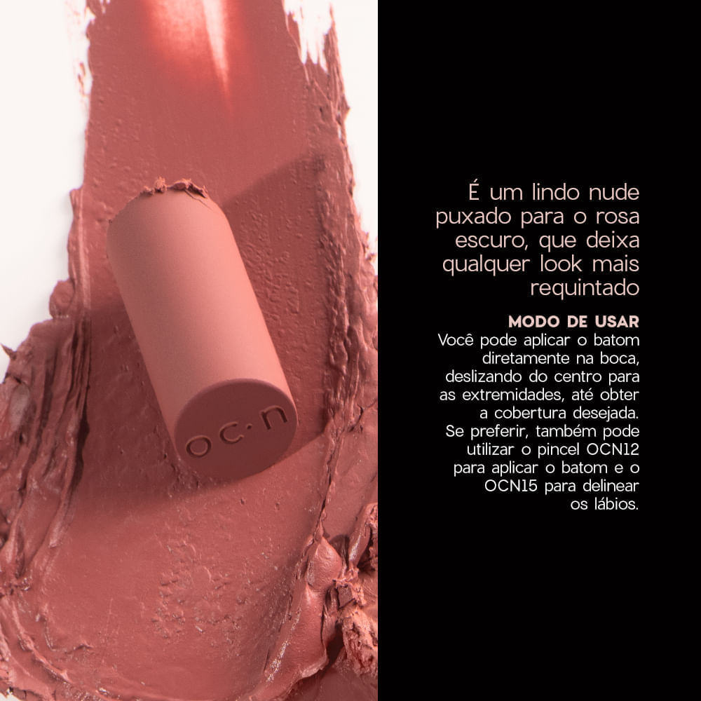 Kit Batom Nude Semi-Matte + Blush Cremoso