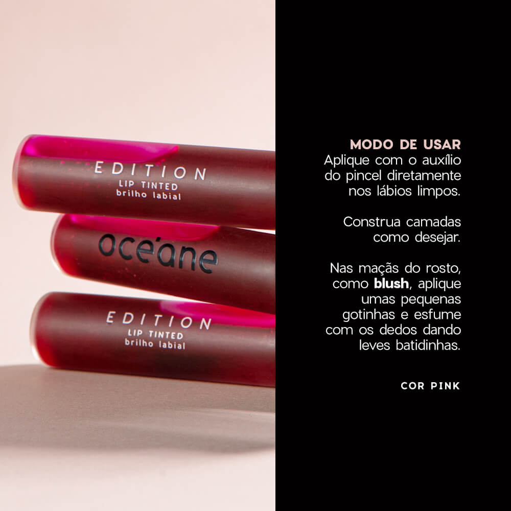 Kit Lip Tinted Pink + Brilho Labial Océane Edition