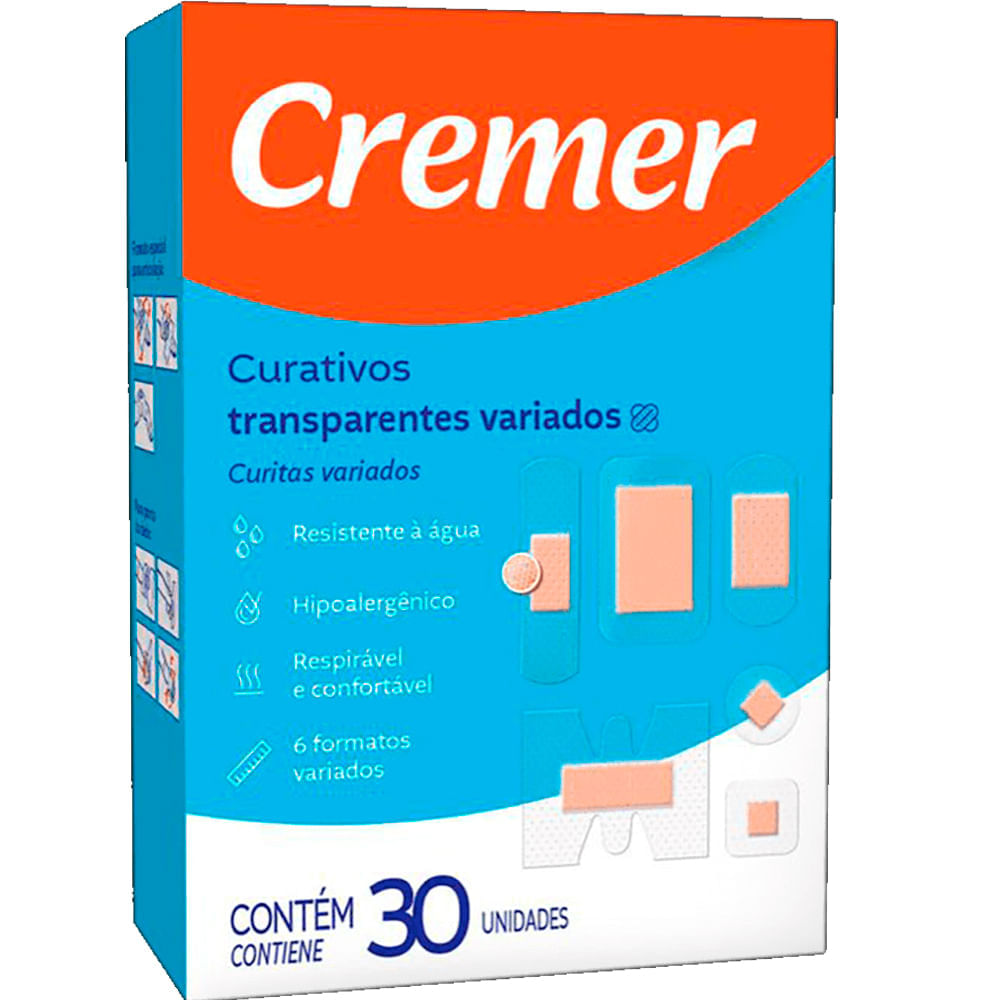 Curativo Cremer Variados Com 30 Unidades
