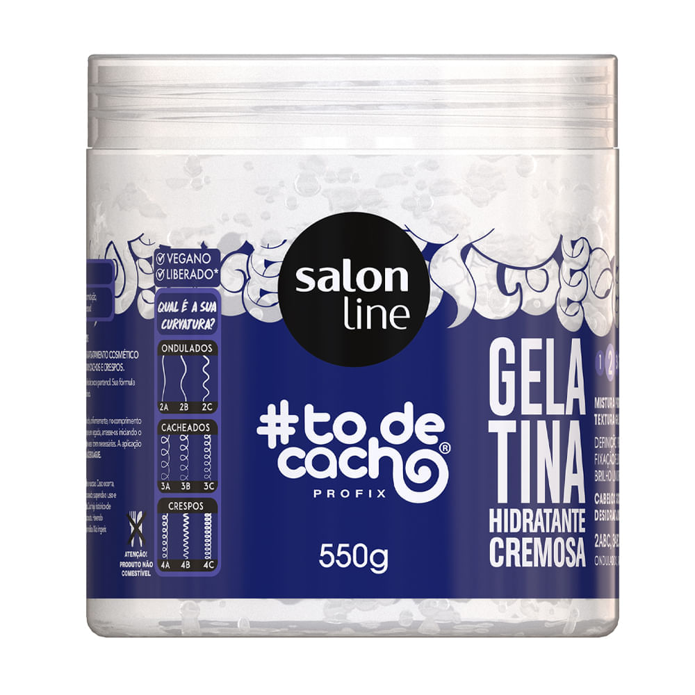 Gelatina Salon Line #Todecacho Hidratação Cremosa 550g