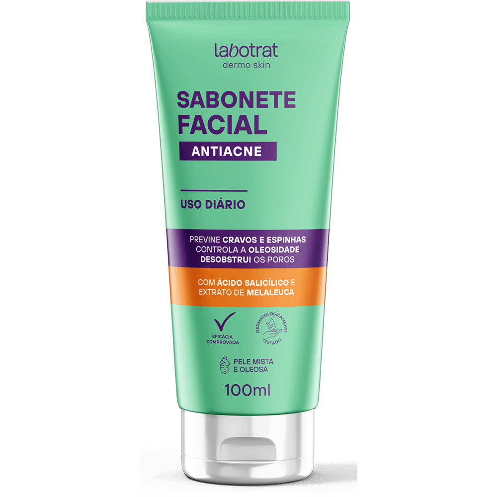 Sabonete Líquido Esfoliante Antiacne Labotrat 80ml
