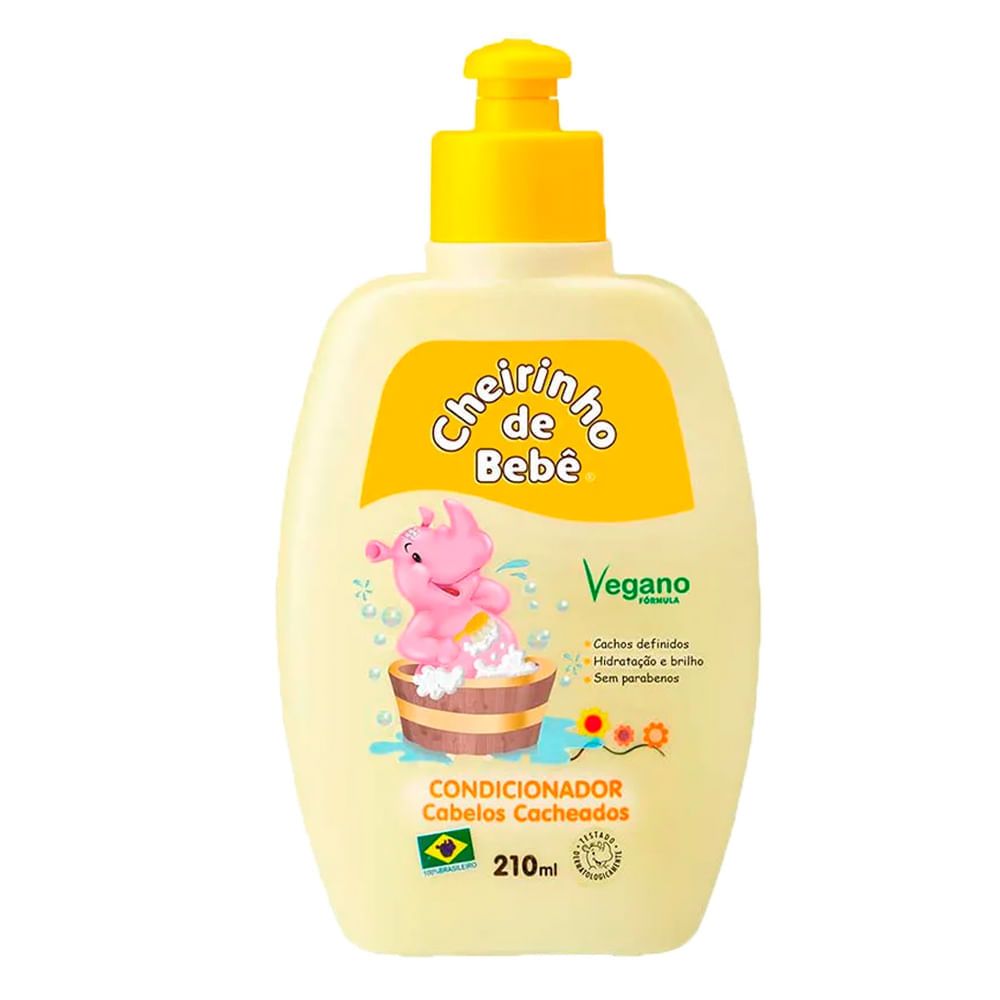 Kit Shampoo + Condicionador Cheirinho De Bebê Cabelos Cacheados 210ml