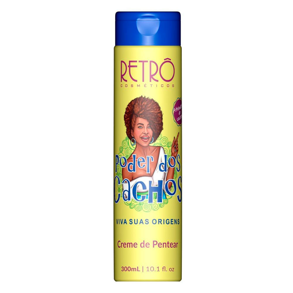Creme Para Pentear Retro Cosméticos Poder Dos Cachos 300ml