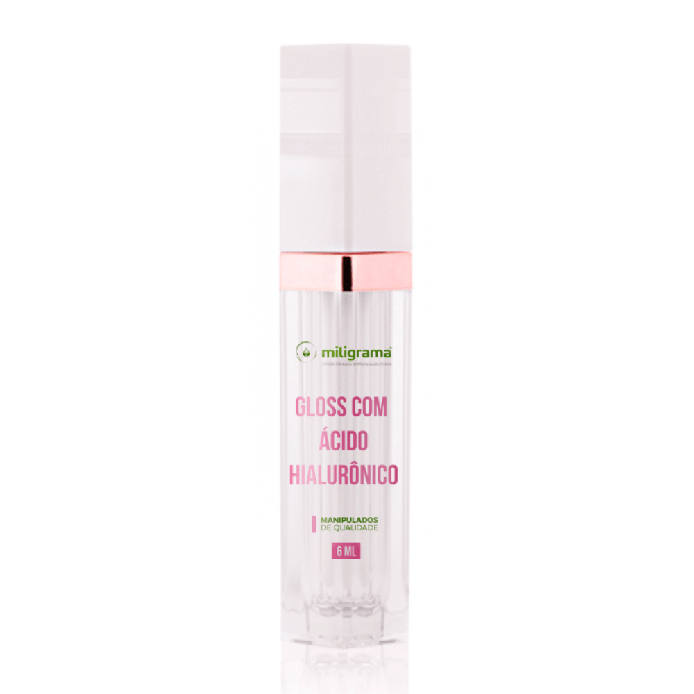 Gloss com Ácido Hialurônico Dourado Miligrama 6ml