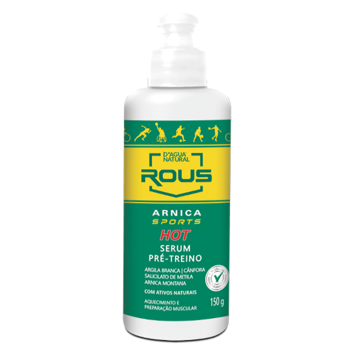 Sérum Hot Pré-Treino Rous Arnica Sports Dagua Natural 150g