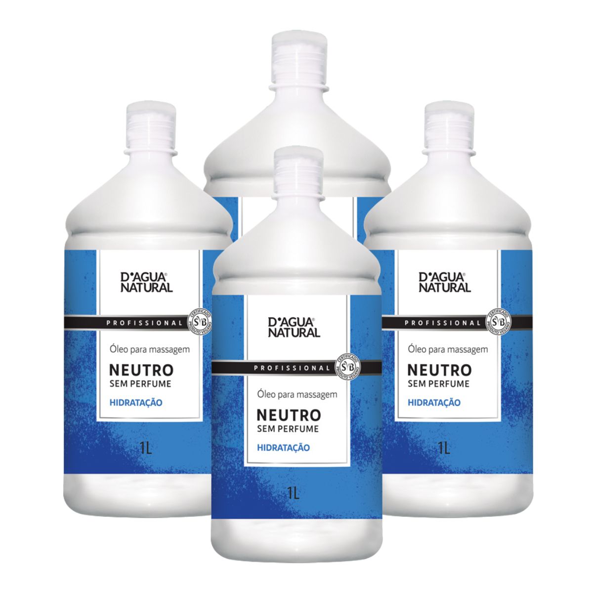 Combo 4x Óleo Neutro Dagua Natural 1L
