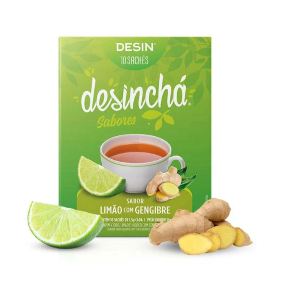 Chá De Limão Com Gengibre 10 Sachês