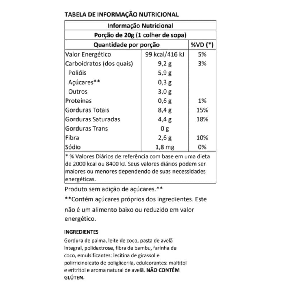 Creme de Avelã Loov Chocolife 160g