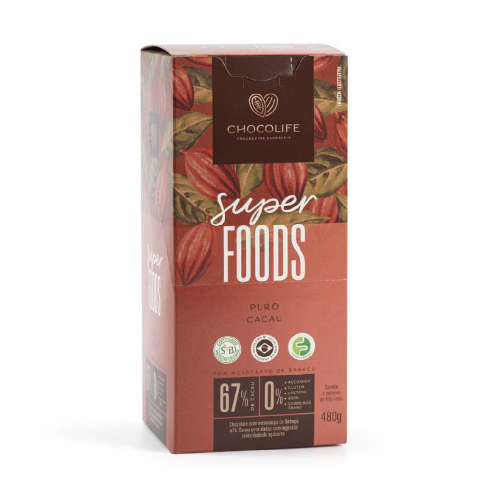 Tablete de Chocolate Superfoods Chocolife 80g