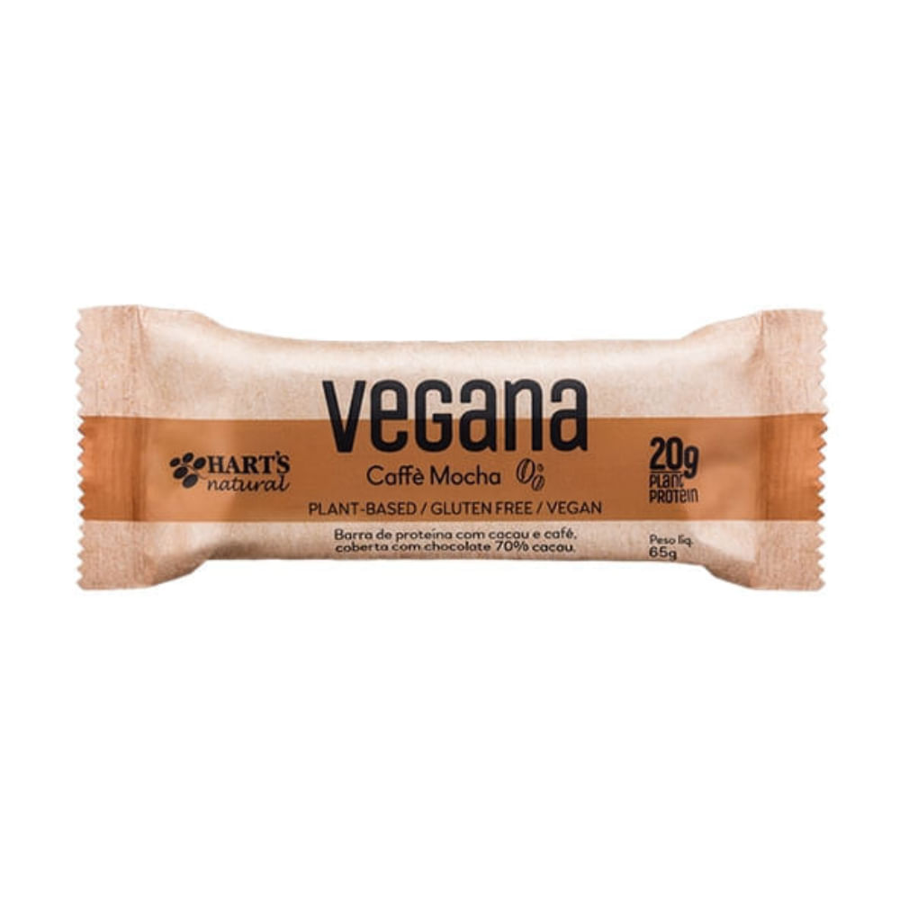 Barra de Proteína Vegana Caffè Mocha Hart's Natural 65g