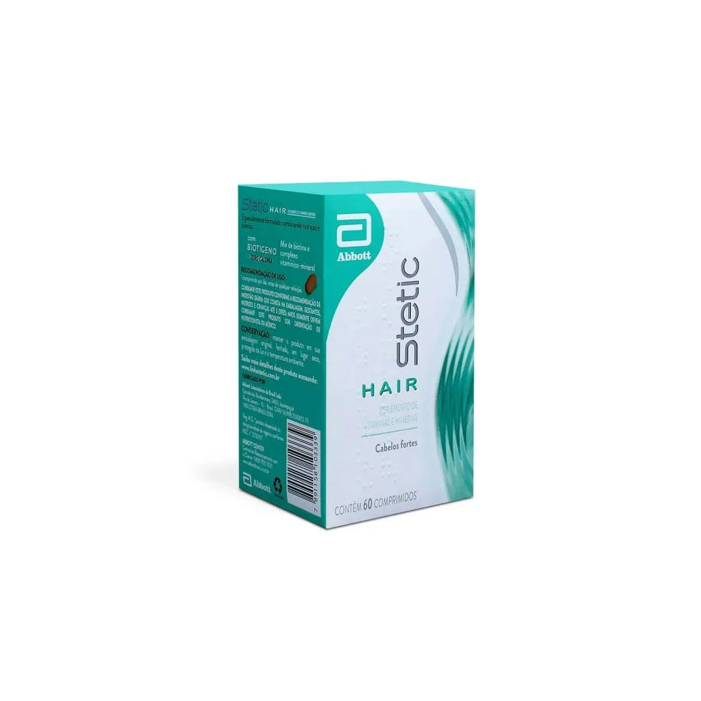 Suplemento Vitamínico Stetic Hair Abbott 60 cápsulas