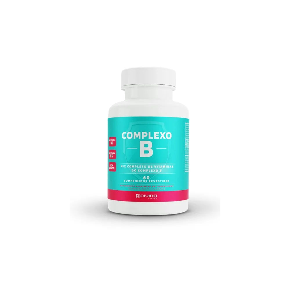 Complexo B Divina Pharma Com 60 Comprimidos
