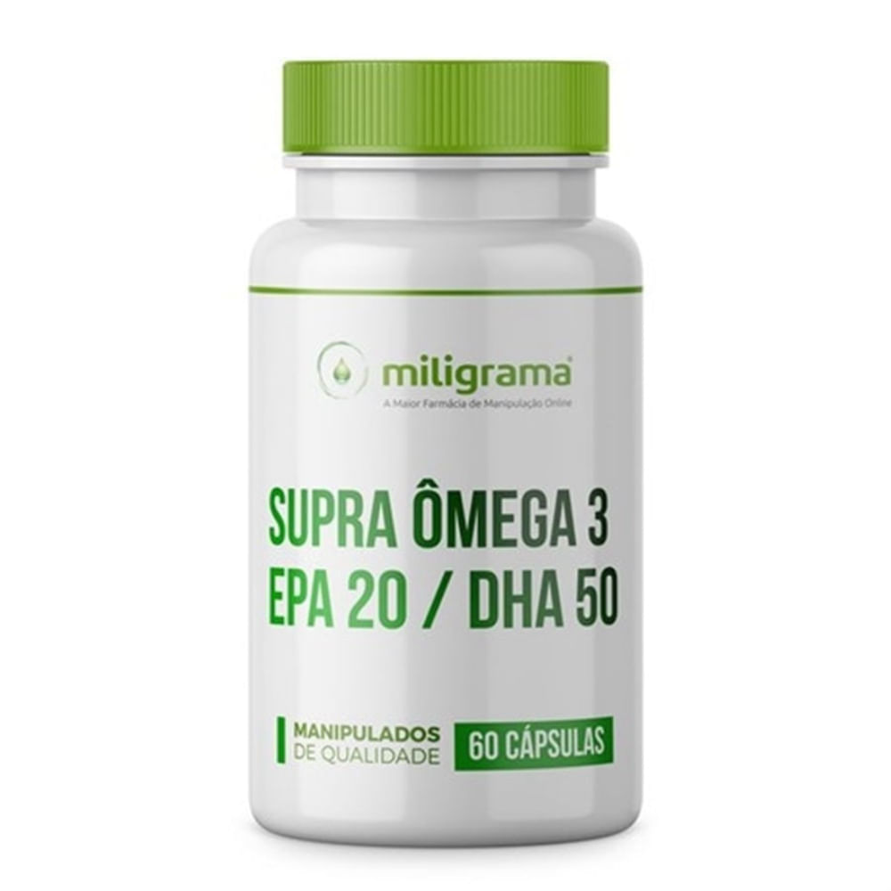 Supra Ômega 3 1000mg EPA 20 DHA 50 60 cápsulas