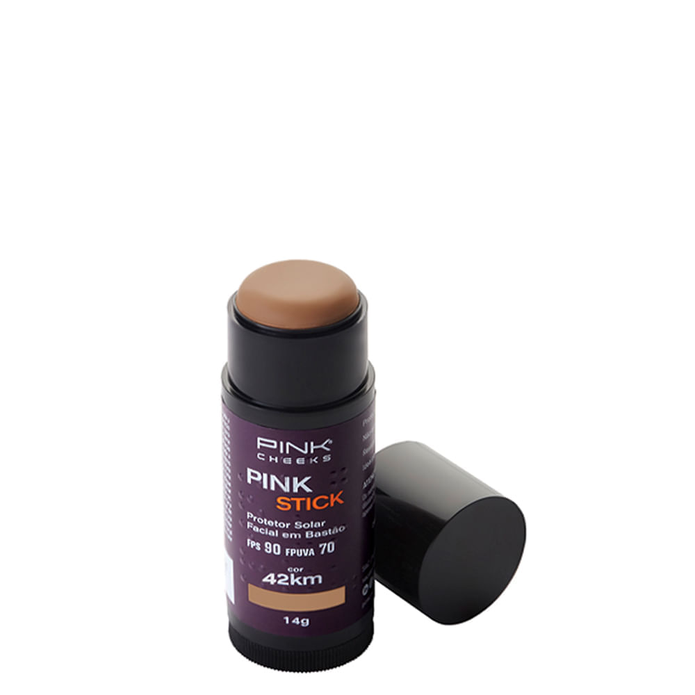 Protetor Solar Facial Com Cor Pink Cheeks Pink Stick Fps 90 Fpuva 70 42km