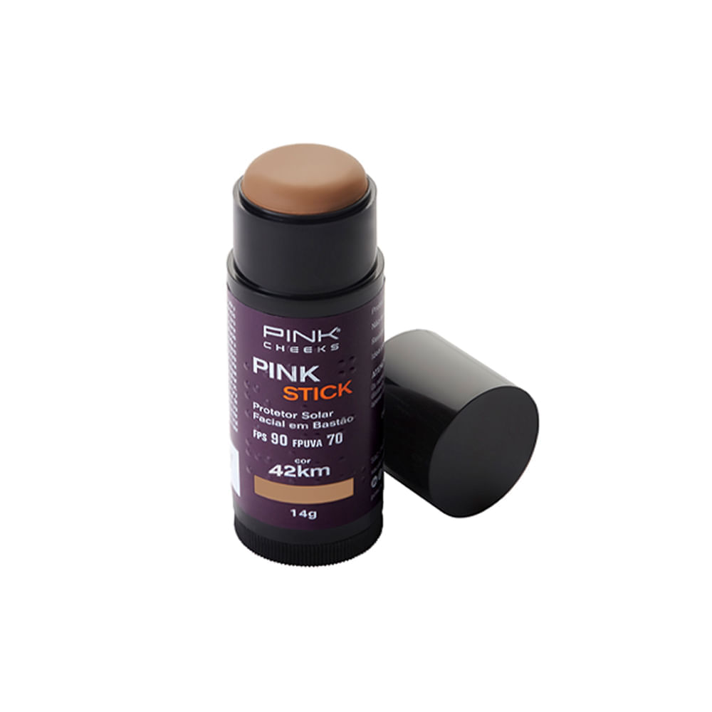 Protetor Solar Facial com Cor Pink Cheeks Pink Stick FPS 90 FPUVA 70 42Km