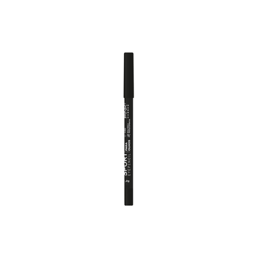 Lápis de Olho Cremosa Natural Pink Cheeks Sport Eyepencil Preto 1,2 g