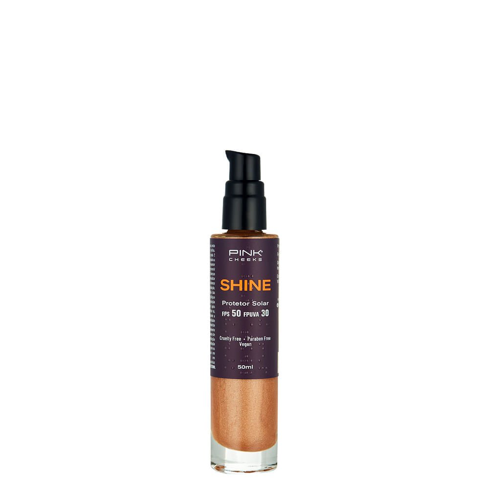 Protetor Solar Corporal com Iluminador Pink Cheeks Shield FPS 50 FPUVA 30 50 ml