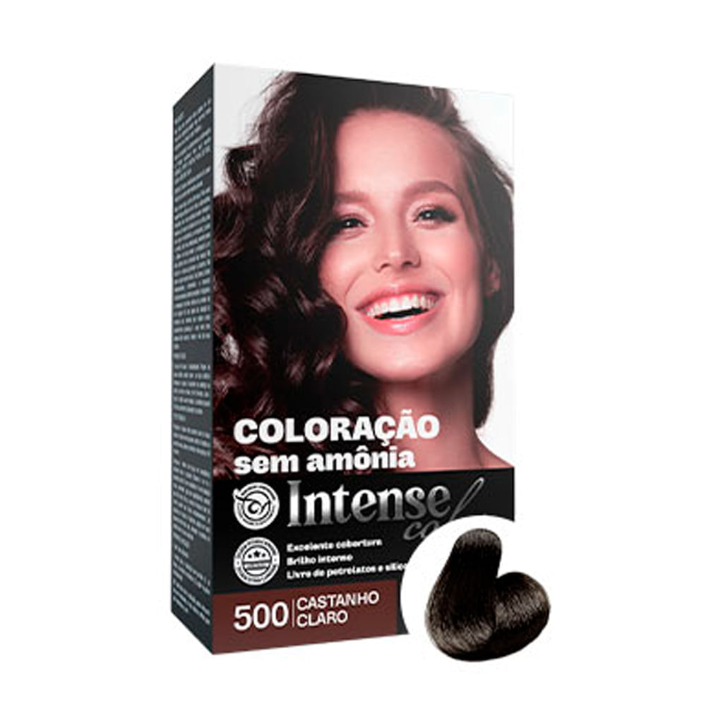 Tintura Profissional Dalsan Intense Color Castanho Claro 500