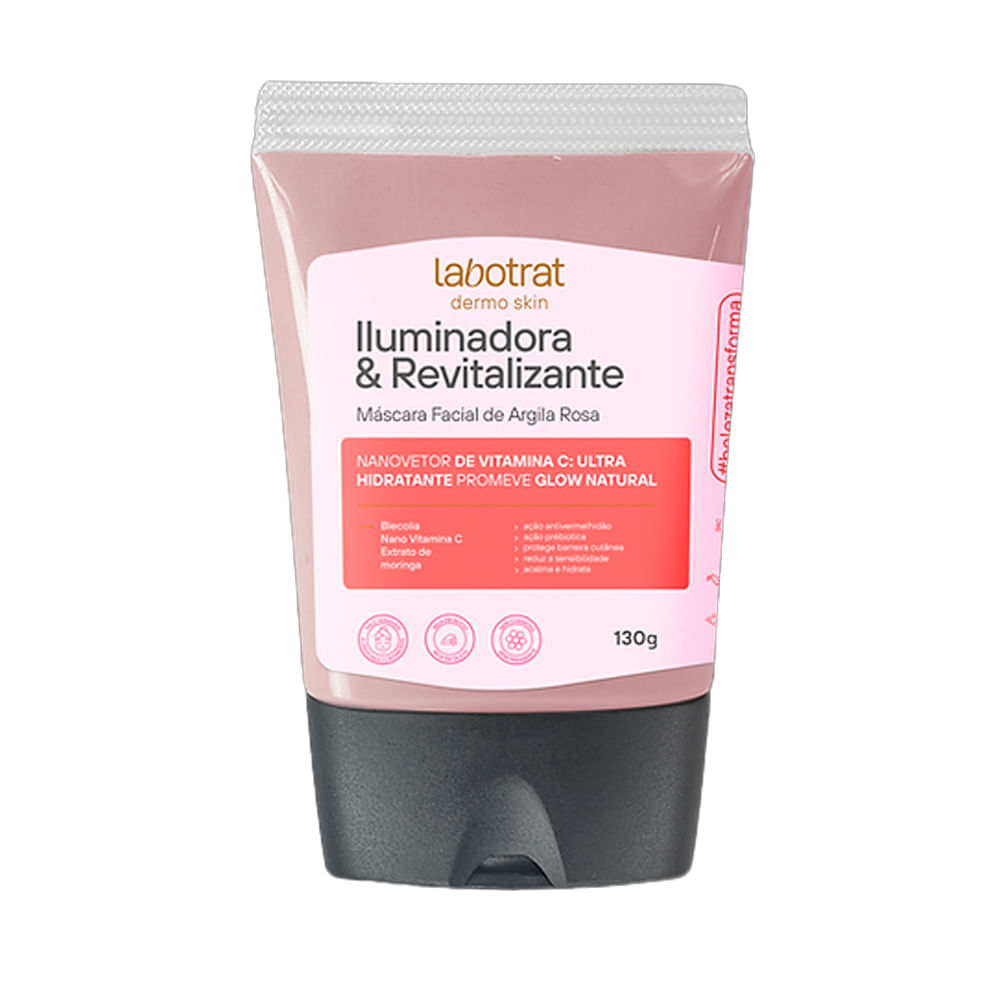Máscara Facial Labotrat Argila Rosa Iluminadora E Revitalizante 130g