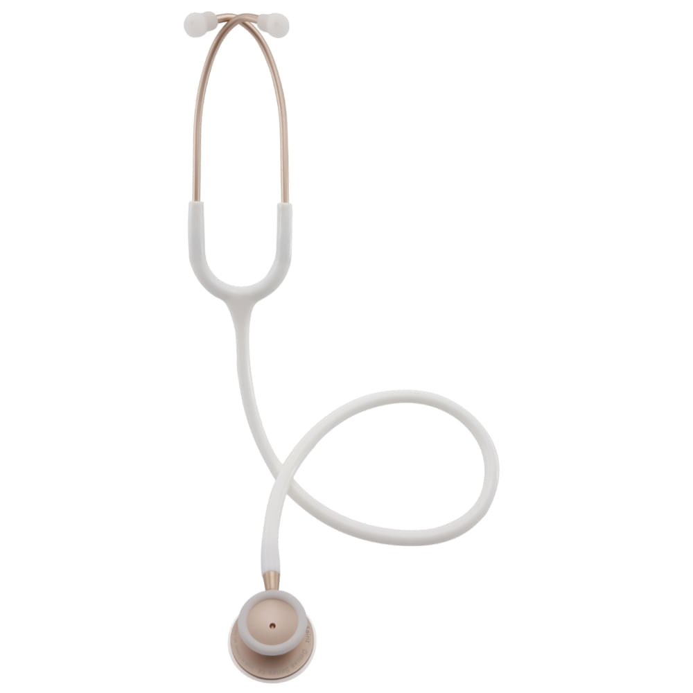 Estetoscópio Spirit Pro-Lite Cor Branco com Dourado