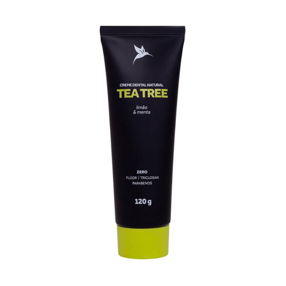 Kit com 6 Cremes Dentais Naturais de Tea Tree, Limão e Menta Puravida