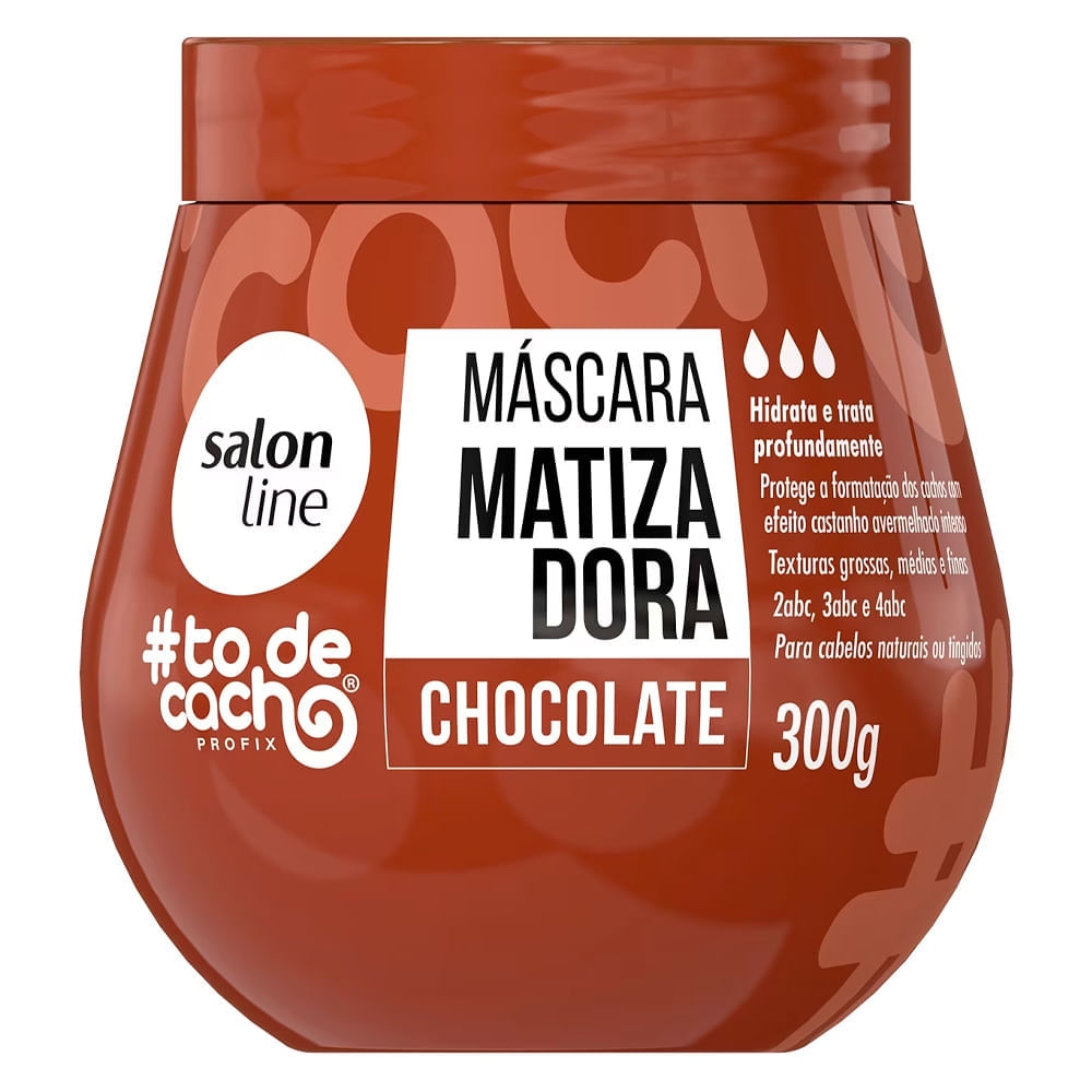 Máscara Capilar Matizadora Salon Line Choco To De Cacho 300g