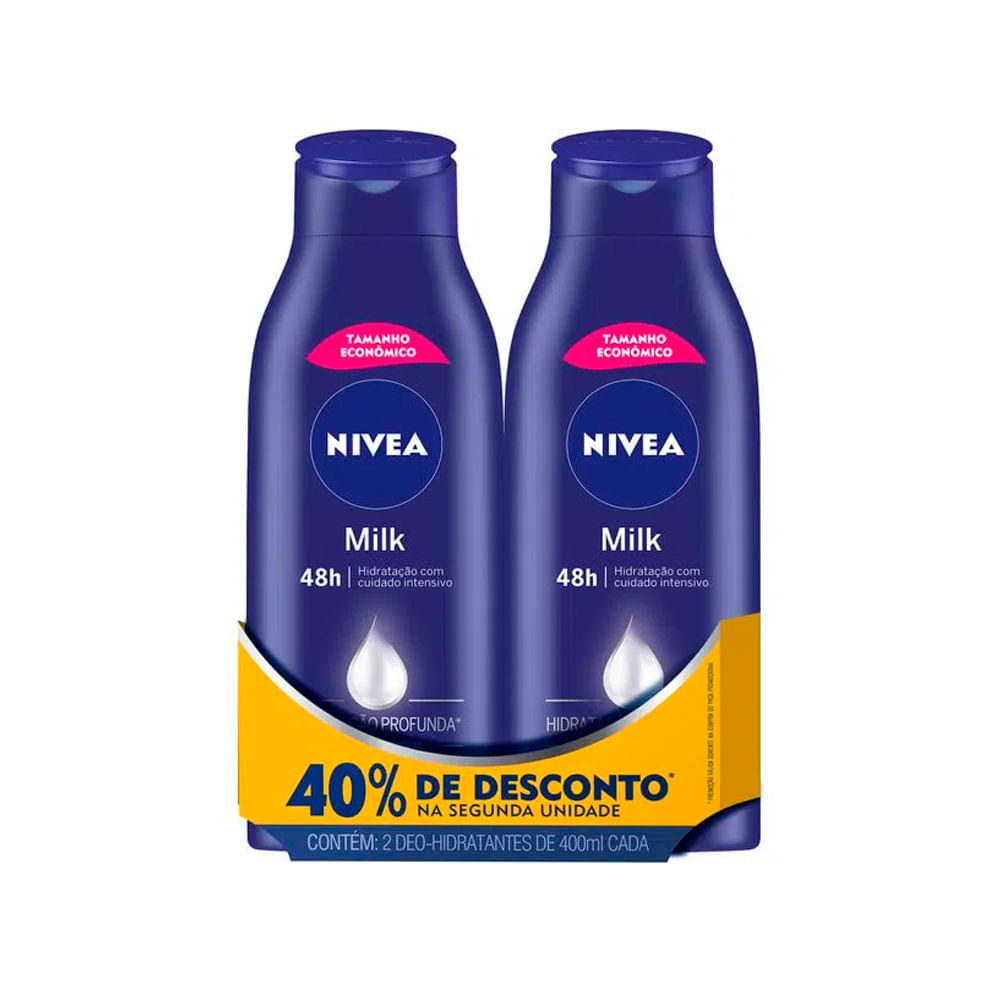 Loção Creme Desodorante Nívea Body 400ml Ganhe 40% Off Na 2ª Unidade
