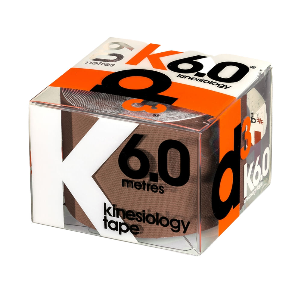 Fita Kinesiológica K6.0 D3 Tape 5cm X 6m Chocolate